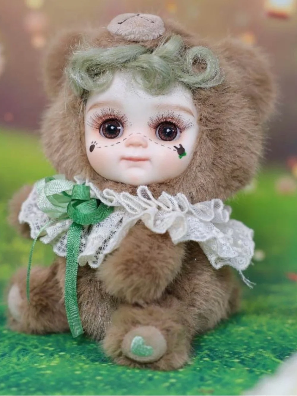 New inbox, Cloveray bear doll. Approximately 8 inches, Brown.